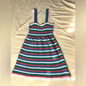 Zara striped knit mini dress